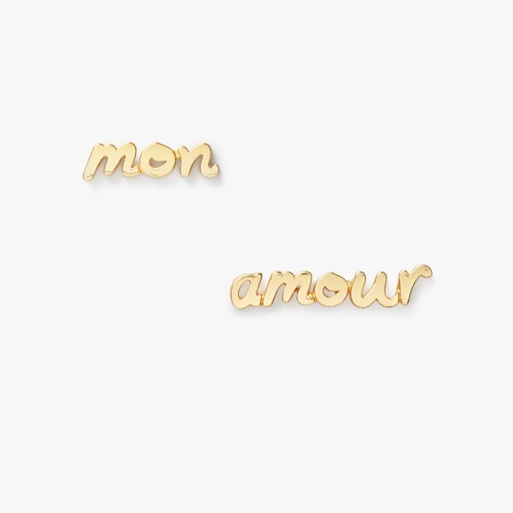 kate spade Jewelry - Kate Spade True Love Mon Amour Studs Earrings NEW